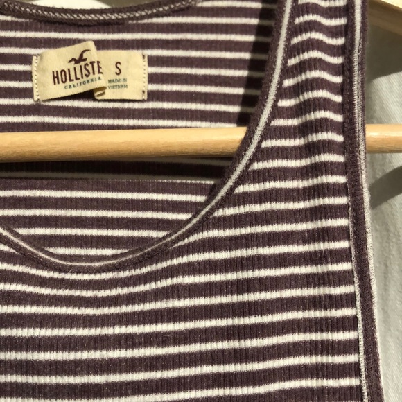 Purple and white striped tank top - Picture 2 of 2